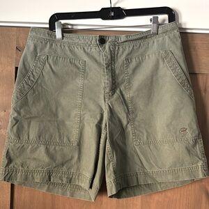 MOUNTAIN HARDWARE khaki athletic hiking shorts Womens 10 camping outdoors Beach
